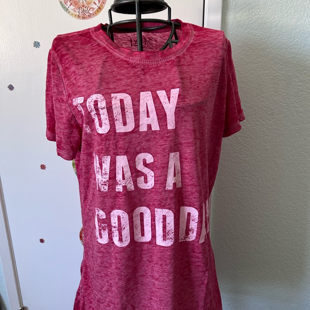 Women's Red Lyric Graphic Tee